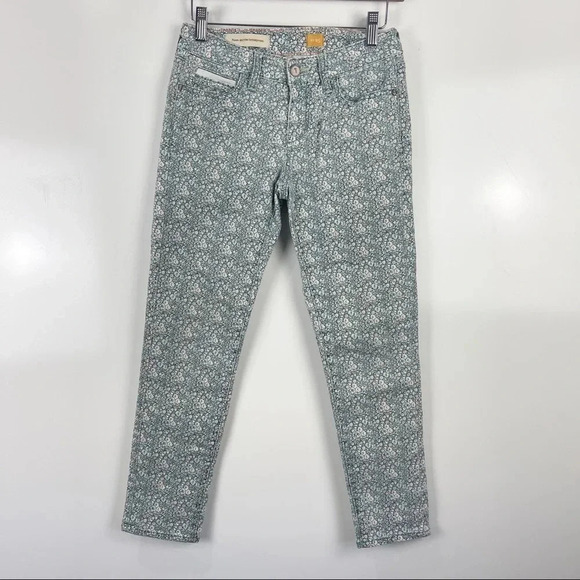 Anthropologie Denim - Anthropologie Pilcro and the Letterpress Floral Print Skinny Cigarette Jeans 25